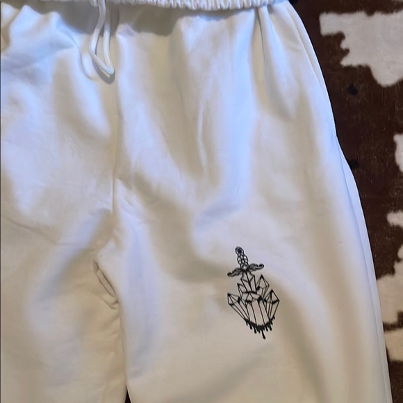 Gildan Pants - Unisex White Jogger Pants!